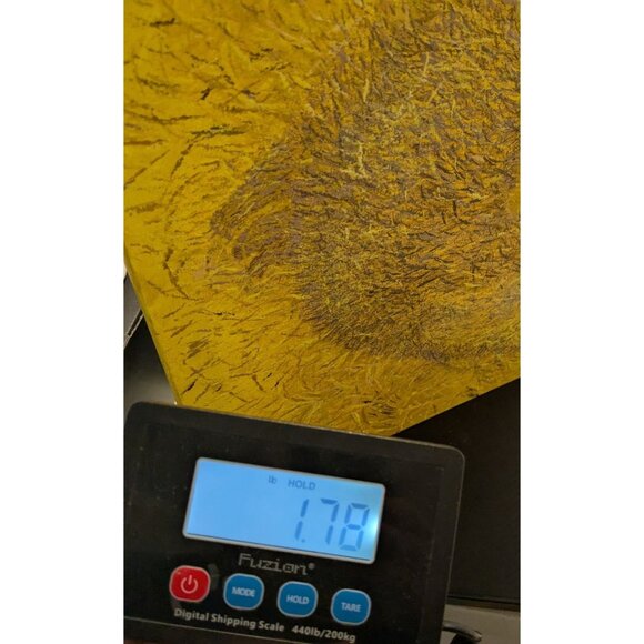 Abstract Yellow Textured Canvas Art Signed by Artist  Contemporary Original Pain - Picture 16 of 16